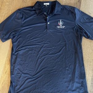 Peter Millar Men’s Dark Blue Polo Shirt with 2024 Solheim Cup Embroidery